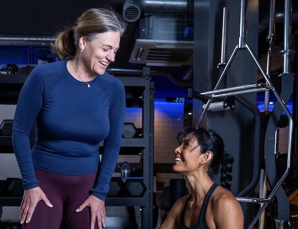 Brittney training with Sandra